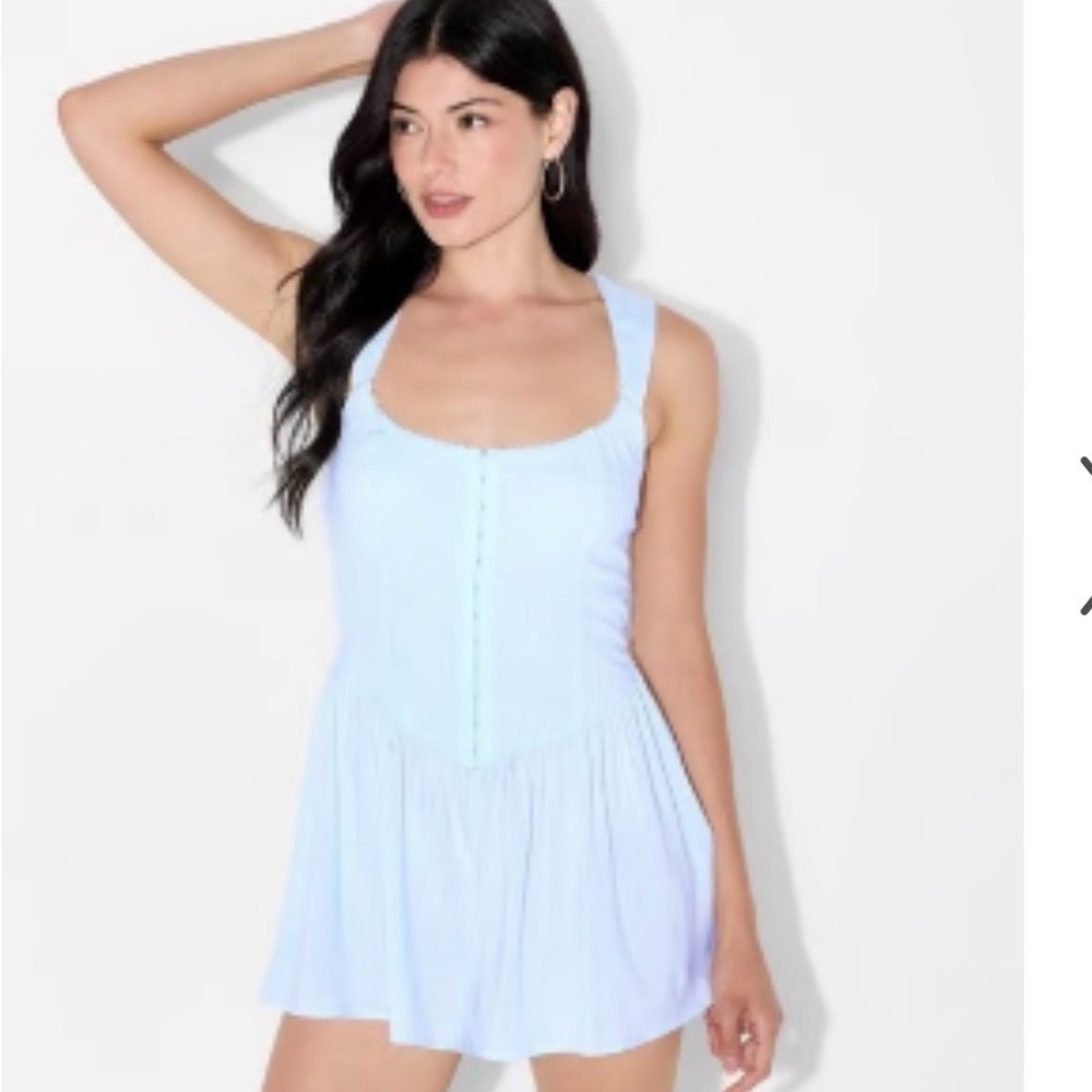 Light Blue Sleeveless romper